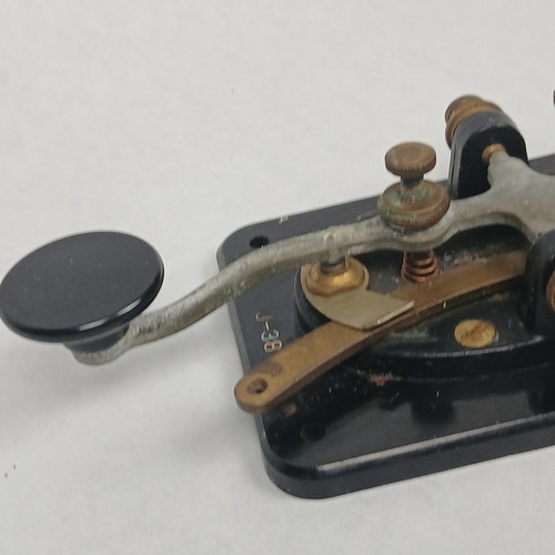 J-38 Military Surplus Brass Straight Telegraph Morse Code Key J38 VG - Zdjęcie 10 z 11