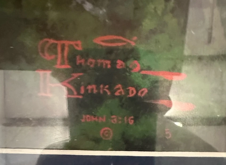 Thomas Kinkade edição limitada. America’s Pride; Flags Over America S/N 9/1950 - Imagem 3 de 3