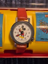 Vintage 1970  s Bradley Time Mickey Mouse Wristwatch New Old Stock Never Used 