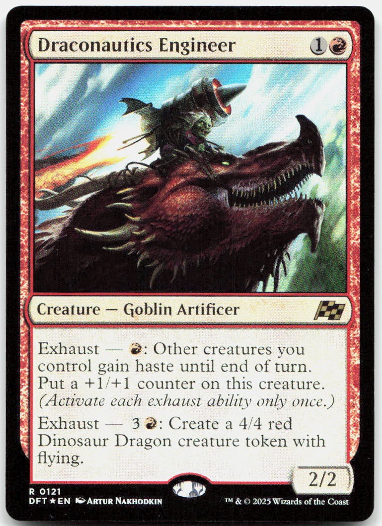 Draconautics Engineer 121 Rare Aetherdrift MTG Foil NM