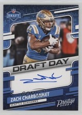 2023 Panini Prestige Draft Day Signatures Zach Charbonnet #DDS-ZC Auto 1j2e