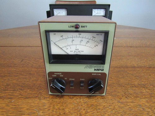 Mirage MP-2 VHF Power/SWR Wattmeter 50-200 Mhz.  Peak or Average power readings.