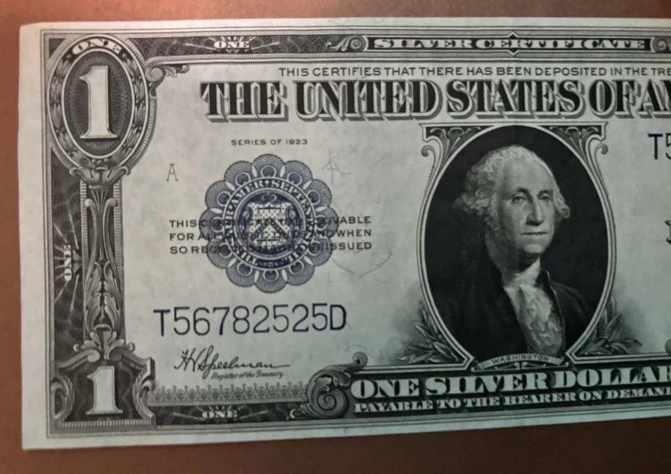 1923 Horse Blanket Large Size Silver Certificate Note - Image 4 of 4