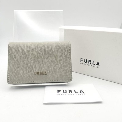 Furla business card holder/card case/wallet, greige