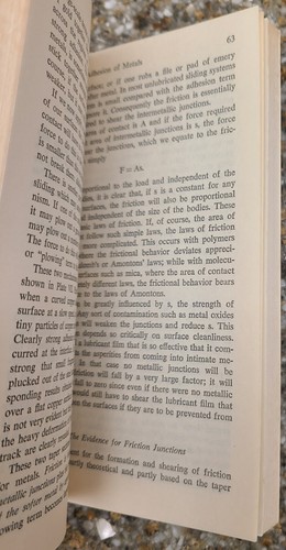 Friction: An Introduction to Tribology By Frank Philip Bowden & Tabor (PB 1973) - Picture 4 of 6