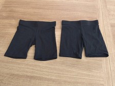 2 x Black Cycling Short Style Pants Age 3-4 Years  Kids Boys Girls Underwear F&F