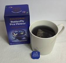 Bigelow Butterfly Pea Flower Vanilla Midnight Herbal Tea Bags 18 Count SEALED