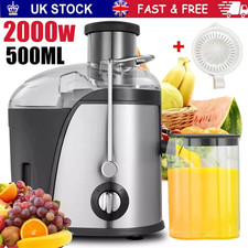 2000W Juicer Machine Whole Fruit Vegetable Large Juice Extractor Stainless Steel