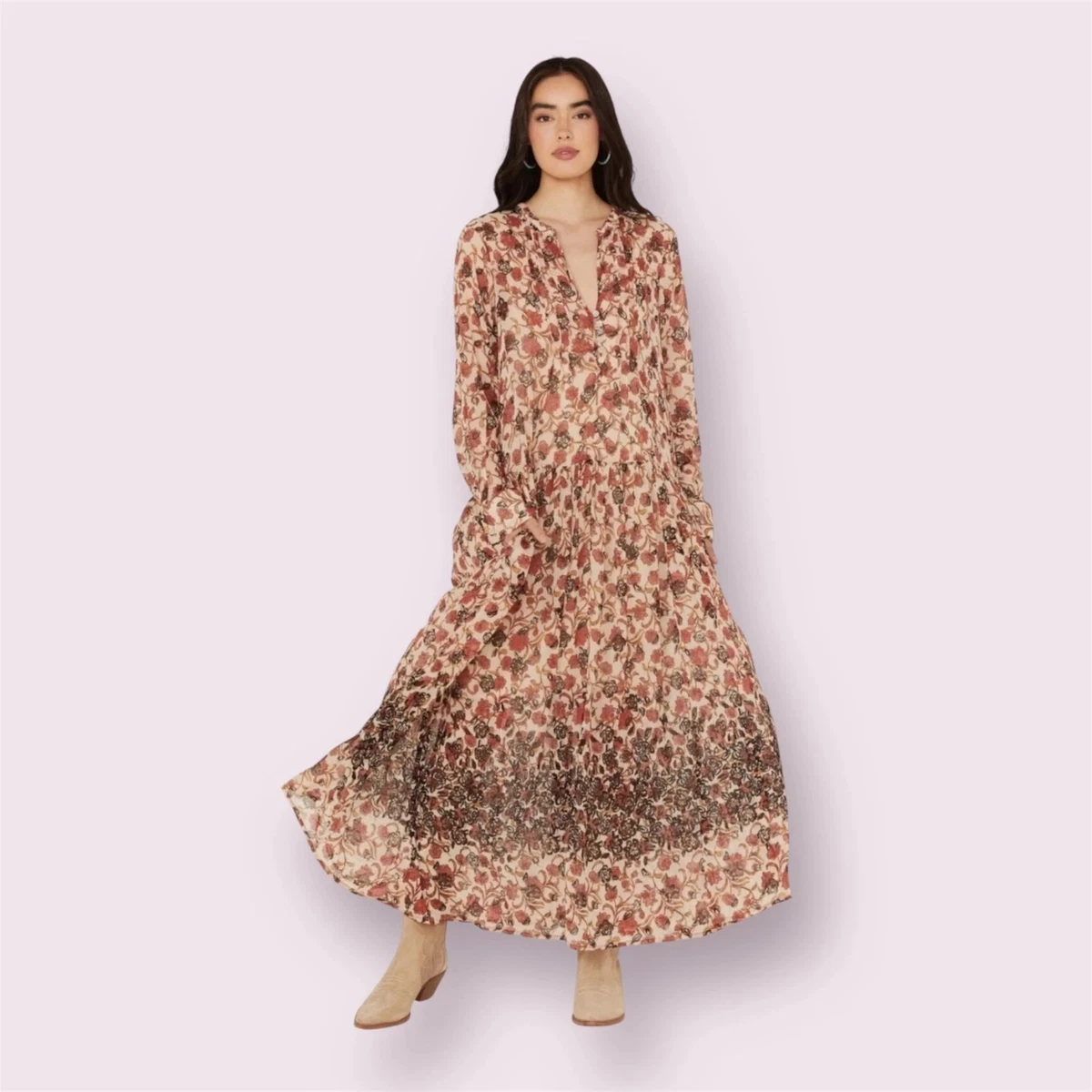 Free People Chiffon Floral Maxi Dresses for Women for sale | eBay