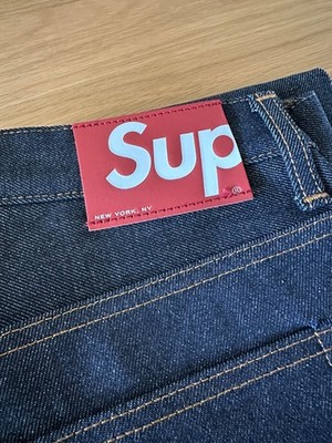 Supreme Rigid Loose Fit Selvedge Jean (24FW) Rigid Indigo size 34