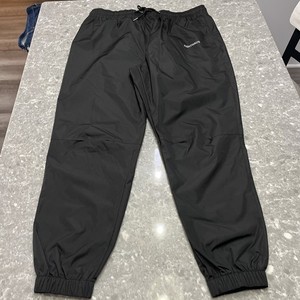 Fighthaus Sauna Pants 2XL Black Sliver Lined Zip Pockets Steam Sweat Gym Workout