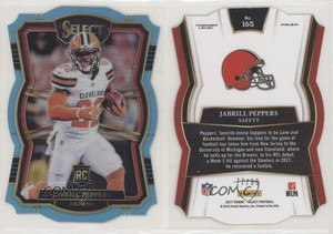 2017 Select Premier Level Die-Cut Light Blue Prizm /99 Jabrill Peppers Rookie RC