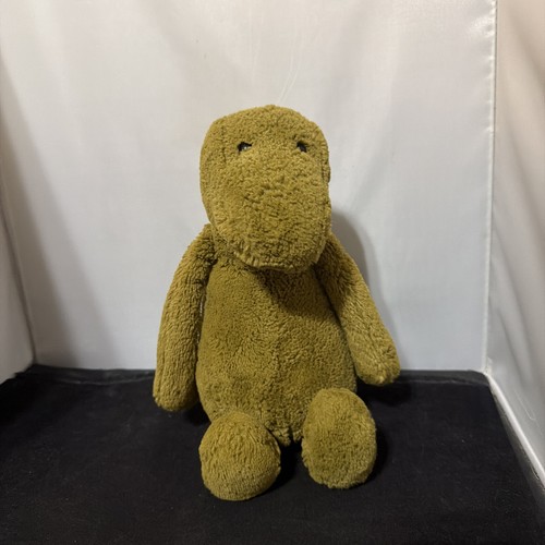 Jellycat Bashful Dino Plush Stuff Animal 8" Long Olive Green JZ57