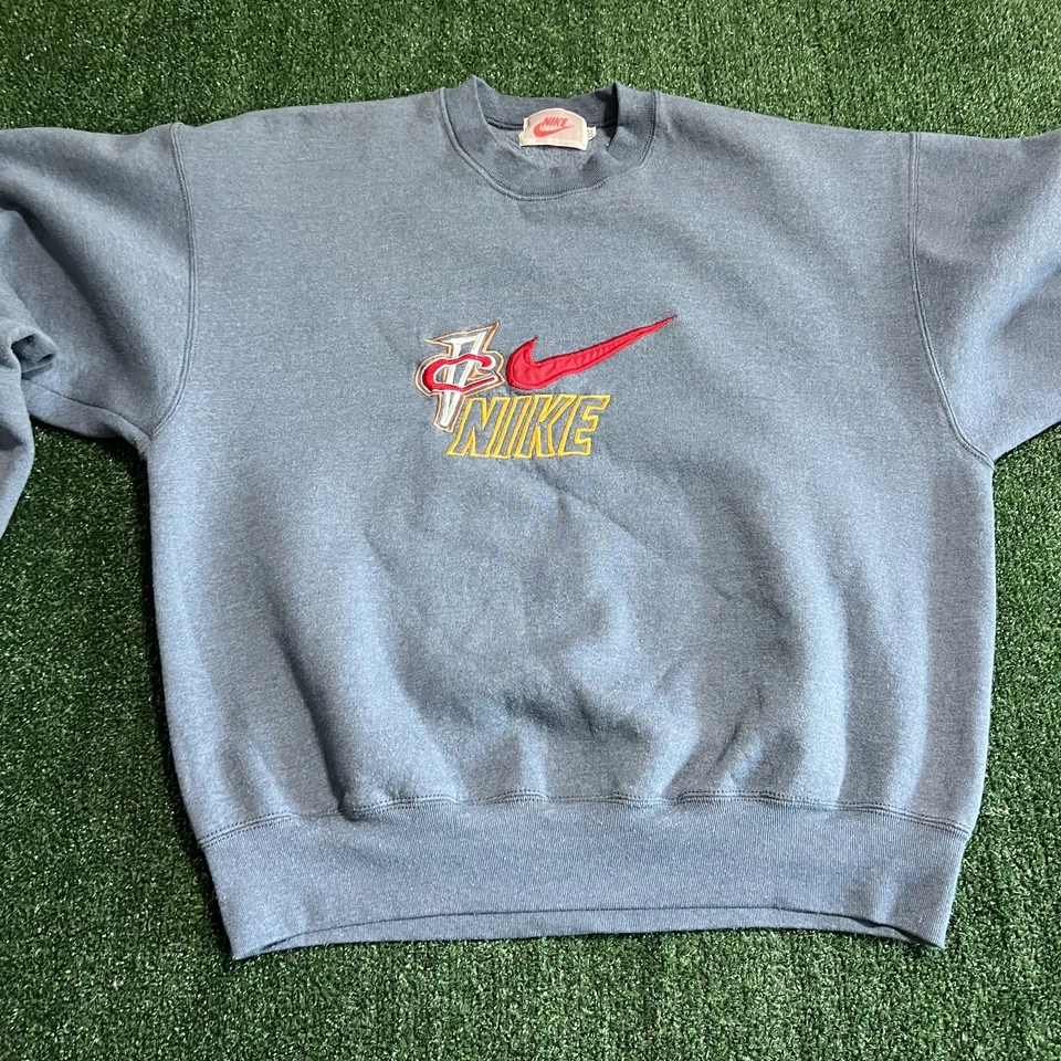 VTG Nike Cleveland Cavaliers Crewneck Sweatshirt 2XL Gray Boxy Embroidered 90s - Image 4 of 4
