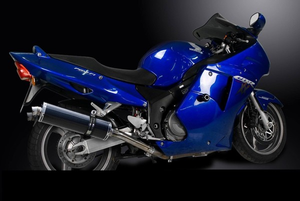 Honda 1100 CBR XX 1996-2007 Delkevic Paar Oval AbgasschalldäMpfer Carbon 450 M-image