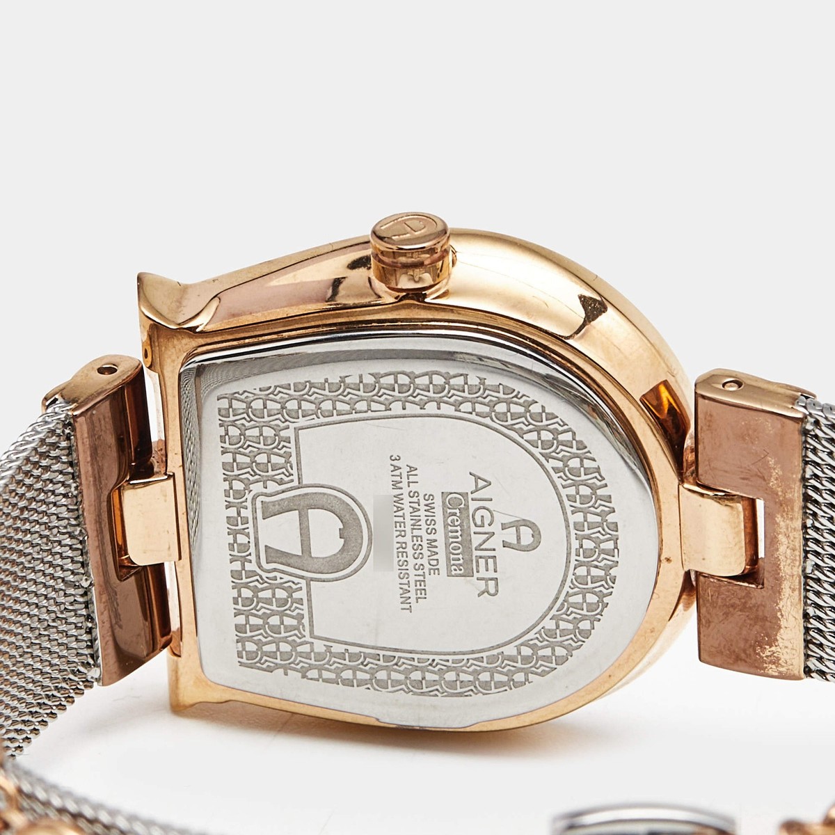 Aigner Como Swiss Made Two Tone Womens Watch Quartz New Battery Mother Of Pearl Aigner Wristwatches for Women for sale - eBay main image 2