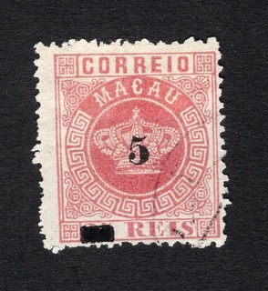 Macau 1885 stamp Mi#22A used CV=31$