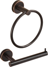 Toilet Paper Holder Towel Holder, Oil Rubbed Bronze Bathroom Hardware Set, Hand