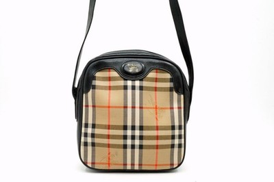 Burberrys Vintage Mini Umhängetasche Crossbody Nova Check Canvas Beige 6310h