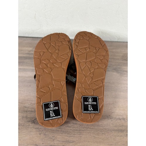 Volcom Easy Breezy Flip Flop Riemchensandale Größe 7 - braun - neu mit Etikett - Bild 4 von 4