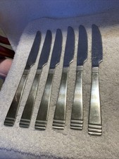 6 Stainless Dinner Knife Flatware