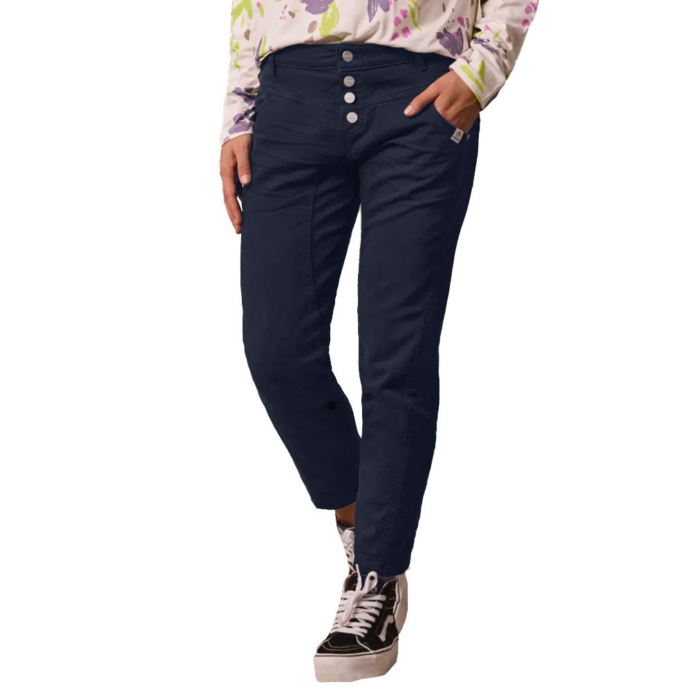 Maloja Beppinam. Garment Teñir Pantalones Mujer Vaqueros Oscuro Elástico Regular