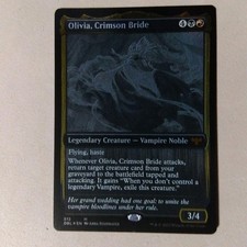 MTG Crimson Bride Olivia Foil Silver Screen Innistrad Double Feature Card...
