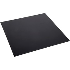 Plymor Black Acrylic Square Polished Edge Display Base, 10" W x 10" D x 0.25" H