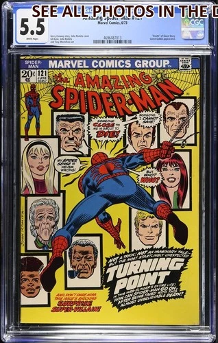 Amazing Spider Man #121 Marvel CGC 5.5 Graded Death of Gwen Stacy Key Issue (HG)