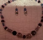 Artist Hypo Lamp-work Flowers, Variety Facet crystal necklace set — photo 2