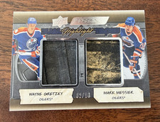 Wayne Gretzky Mark Messier 2025 UD Engrained Icons 🔥Dual Stick Tapes /10🔥