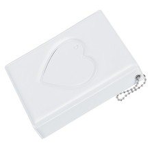 1PCS 3 Inch Mini Photocard Binder Album 32 Pockets for Collection White