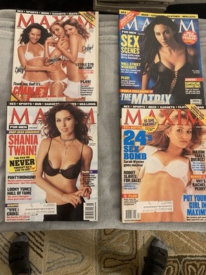Maxim Magazine 2003 Lot of 4 April May June July Illustrated Men's Entertainment