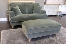 Premier Collection Penryn Medium 2 Seat Sofa & Ottaman Footstool