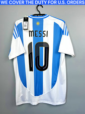 Messi Argentina Jersey 2024 Home Soccer Football Shirt IP8409 Adidas Men Size M