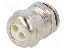 Image of M20 brass multi-hole 1.5 5mm IP65 Holes no: 2 Cable gland