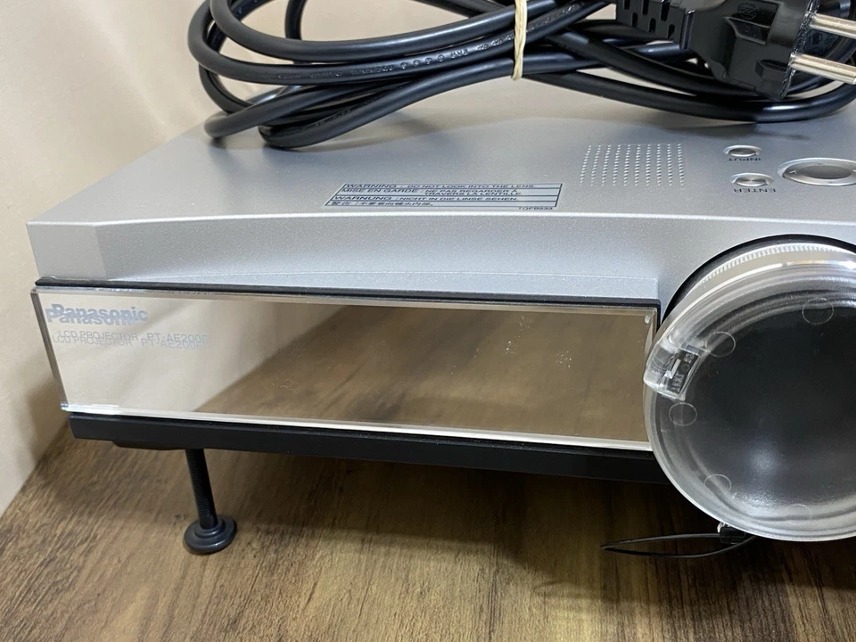 Panasonic PT-AE200E LCD Projector, Silver, Used, 363H Lamp, EU Plug, Cables - Image 2 of 4