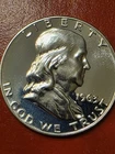 1963 Franklin SILVER Half Dollar  Proof - CHOICE GEM PROOF - LUSTEROUS SILVER !