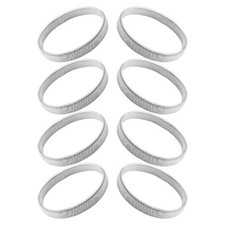 8 Pcs Metal Anti-slip Sleeve Holders Shirt Fixing Armbands Elastic
