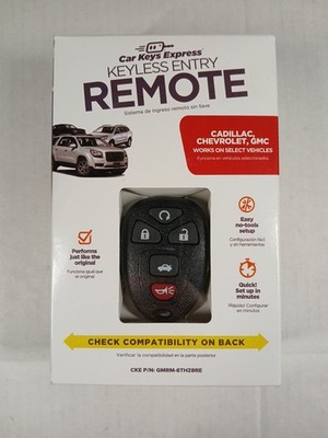 Car Keys Express Keyless Remote Fob GMC Chevy Cadillac New