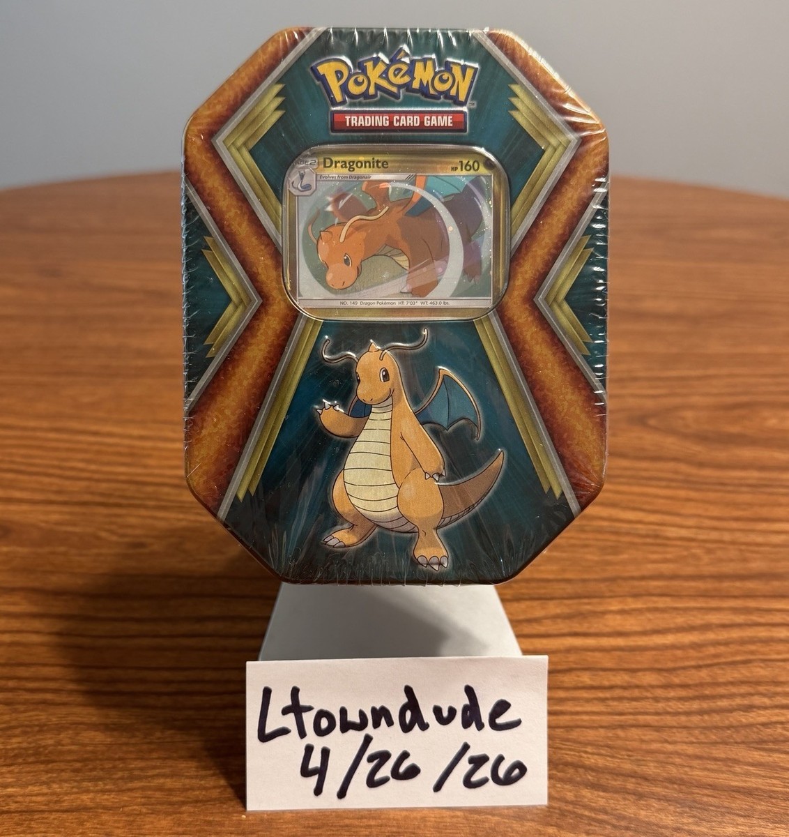 Pokemon TCG Dragonite Tin With 10 Mini 3-Card Booster Packs New Sealed |  eBay