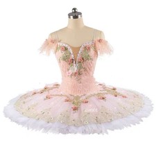 Professional Ballet Pink Pancake Ballet Tutu Dress Costume Adult Performance