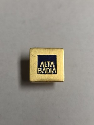 Pin Alta Badia Italien Ski Fahren Else Hermann 750er Gold Rarität !!!