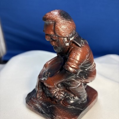 Gold Placer Miner - Mining Figurine Made in Canada Hand Sculpted Soapstone 4.5''