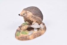Wedgwood Porzellan Figur Igel mit Pilzen Vintage England - guter Zustand