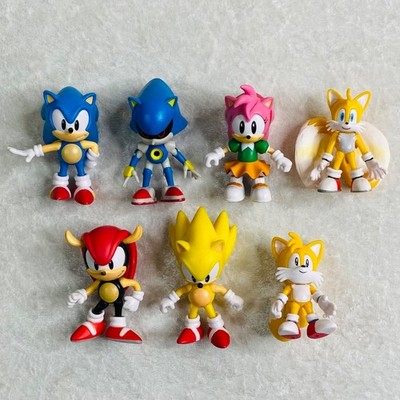 Lot (7) Super, Metal, Mighty, Tails, Amy Sonic The Hedgehog Jakks 2.5in Figures