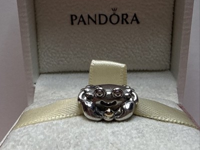 47B NWOT AUTH PANDORA SS/14K TWO TONE HAPPY CRAB CHARM #791135