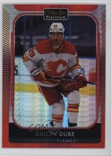 2021-22 O-Pee-Chee Platinum Red Prism 32/199 Dillon Dube #105 0bo9