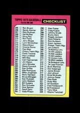 1975 Topps Set-Break #386 Checklist: 265-396 NM-MT OR BETTER *GMCARDS*