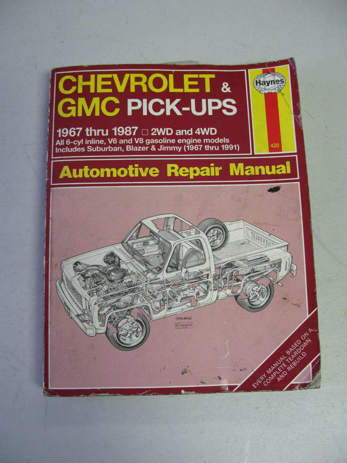 Haynes #420 Chevrolet GMC Pick-ups 1967 - 1987 Automotive Repair Manual |  eBay